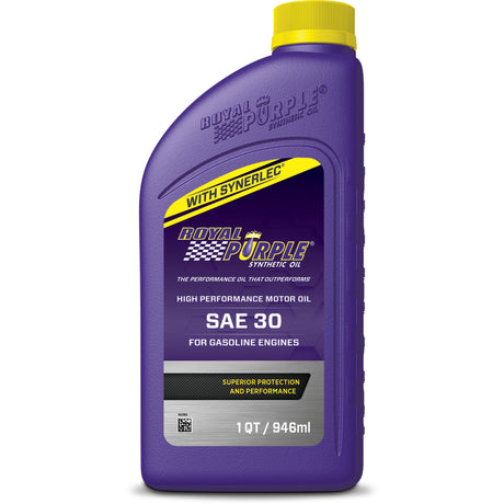 Royal Purple Premium Synthetic High Performance Straight-Grade SAE 30 Motor Oil - 1 Quart - RV and Auto Parts