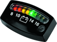 Kuryakyn LED Battery Gauge Universal Black - Kuryakyn