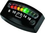 Kuryakyn LED Battery Gauge Universal Black - Kuryakyn