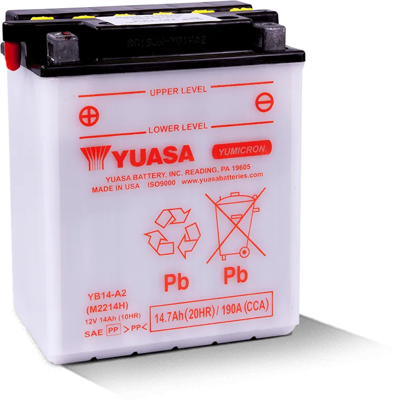 Yuasa YB14-A2 Yumicron CX 12 Volt Battery