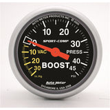 Autometer Sport-Comp 52mm 45 PSI Mechanical Boost Gauge - 3308