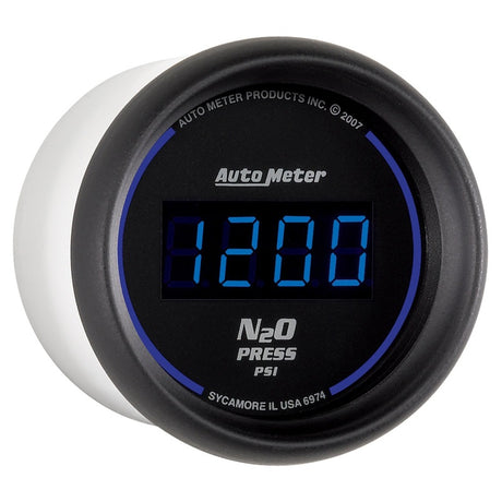 Autometer Ultra-Lite 2-1/16in 1600 PSI Digital Nitrous Pressure Gauge - Black - 6974