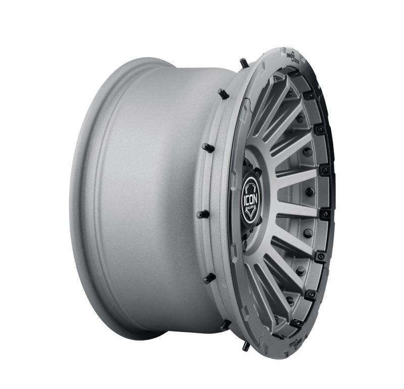 ICON Recon Pro 17x8.5 6 x 135 6mm Offset 5in BS 87.1mm Bore Charcoal Wheel - RV and Auto Parts