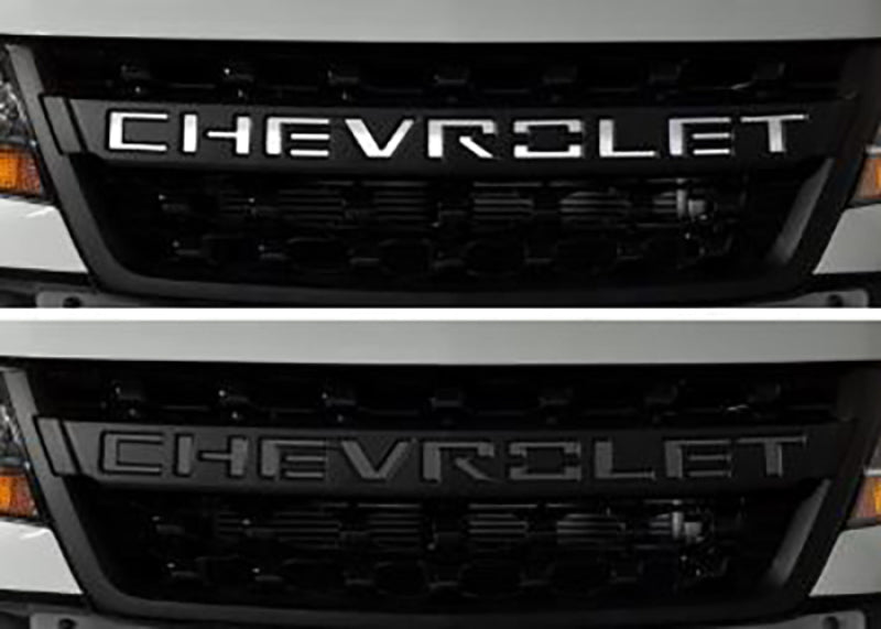 Putco 19-20 Chevy Silverado LD - Grille Letters - Stainless Steel Chevrolet Letters - 55552GM