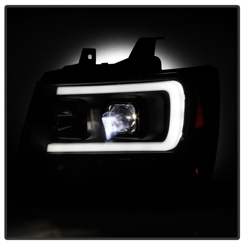 Spyder Chevy Suburban 1500/2500 07-14 Tahoe 07-14 LED Headlights Black PRO-YD-CSUB07V2PL-BK - 5087515