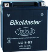 BikeMaster Trugel Battery MG16-BS - RV and Auto Parts