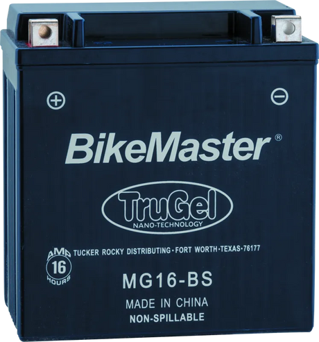 BikeMaster Trugel Battery MG16-BS - RV and Auto Parts