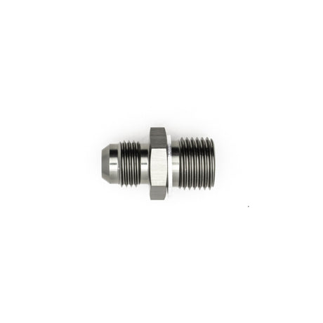 DeatschWerks 6AN Male Flare to M16 X 1.5 Male Metric Adapter (Incl. Crush Washer) - Titanium - DeatschWerks