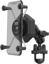 RAM-B-149Z-UN10-462 Ram X-Grip Vibe-Safe L Phone Mount With U-Bolt Base Medium - RV and Auto Parts