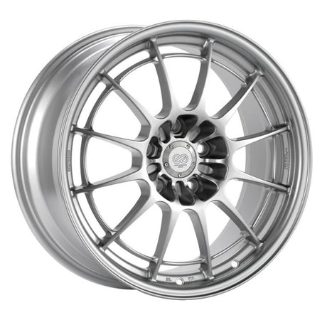 Enkei NT03+M 18x8.5 5x114.3 38mm Offset 72.6mm Bore Silver Wheel G35/350z - 3658856538SP