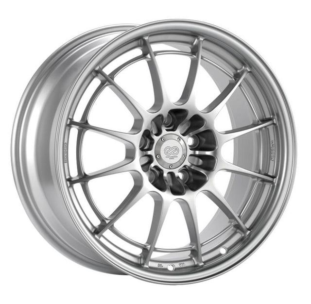 Enkei NT03+M 18x7.5 5x114.3 42mm Offset 72.6mm Bore Hyper Silver Wheel - 3658756542HS