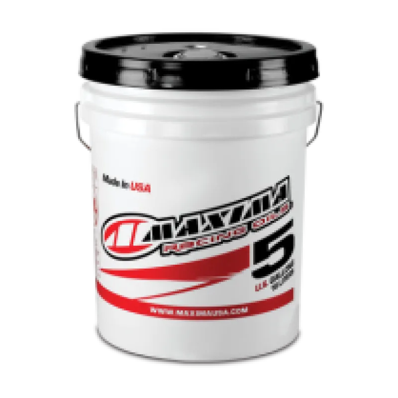 Maxima PWC Marine 4T 10w40 - 5 Gallon premium performance engine oil container, designed for marine engines, white bucket with black lid.