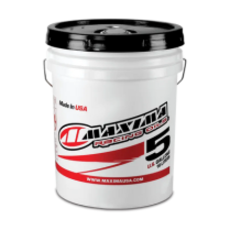 Maxima PWC Marine 4T 10w40 - 5 Gallon premium performance engine oil container, designed for marine engines, white bucket with black lid.