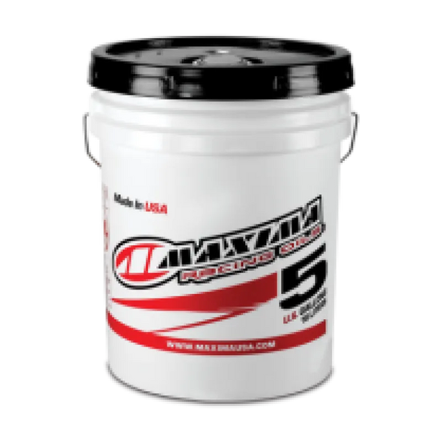 Maxima PWC Marine 4T 10w40 - 5 Gallon premium performance engine oil container, designed for marine engines, white bucket with black lid.