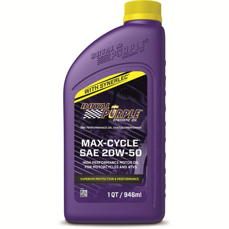 Royal Purple Max-Cycle Synthetic 20W-50 Motorcycle Oil - 1 Quart - RV and Auto Parts