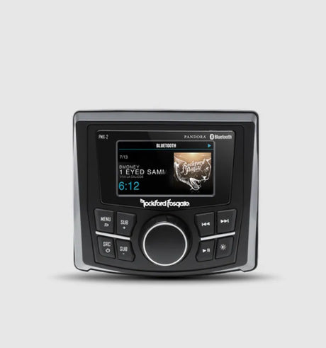 Rockford Fosgate Punch Marine Compact AM/FM/WB Digital Media Receiver 2.7in Display - RV and Auto Parts