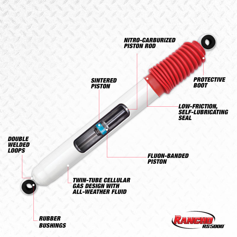 Rancho 08-10 Ford Pickup / F250 Series Super Duty Front RS5000 Steering Stabilizer - RS5421