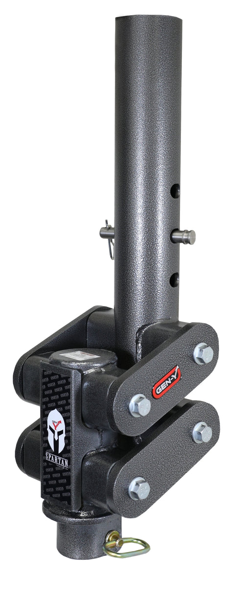 Gen-Y Spartan Torsion-Flex 5in Offset 4in RD Tube Gooseneck 2-5/16in Coupler Standard Height - RV and Auto Parts