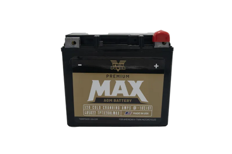 Twin Power GYZ-20HL Premium MAX Battery, AGM, Replaces H-D 65989-97A, Made in USA