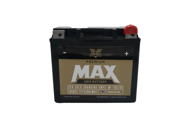 Twin Power GYZ-20HL Premium MAX Battery, AGM, Replaces H-D 65989-97A, Made in USA