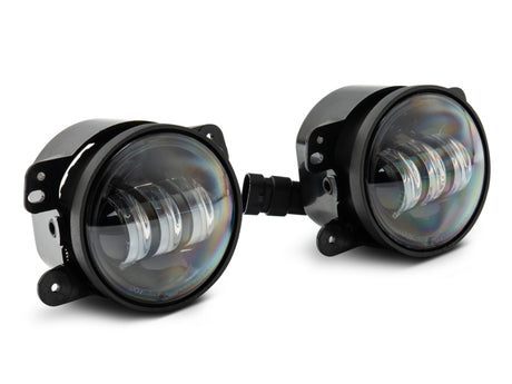 Raxiom 07-22 Jeep Wrangler JK/JL Axial Series Tri-Bar LED Fog Lights- White - J130811