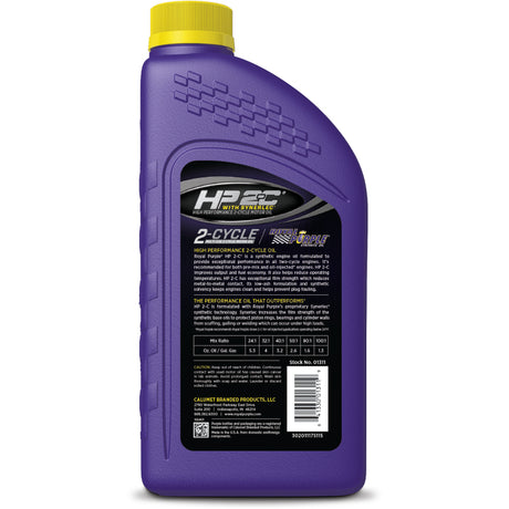 Royal Purple HP 2-C Synthetic 2-Cycle Motor Oil - 1 Quart - RV and Auto Parts