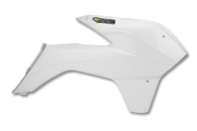 Cycra 13-15 KTM 125 SX Powerflow Radiator Shrouds - White - RV and Auto Parts