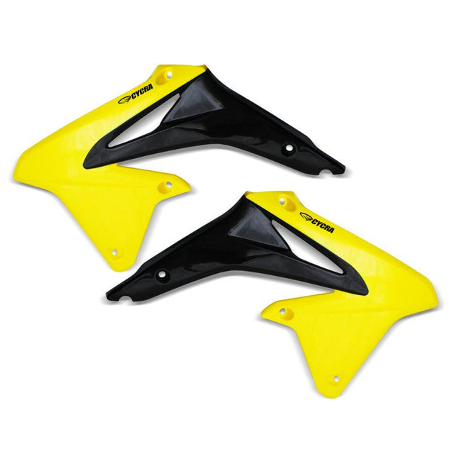 Cycra 08-17 Suzuki RMZ-450 Powerflow Radiator Shrouds - Yellow - RV and Auto Parts