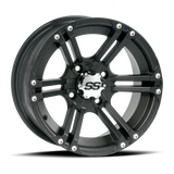 ITP SS 212 12x7 / 4x110 BP / 2+5 Offset Black Wheel - ITP