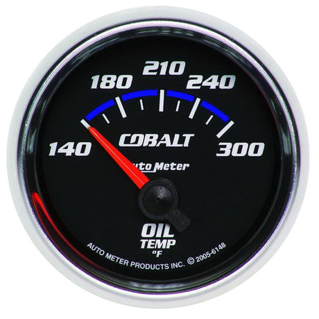 Autometer Cobalt 2 1/6in 140-300 Degree F Oil Temprature Gauge - 6148