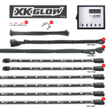 XK Glow 3 Million Color XKGLOW LED Accent Light Car/Truck Kit 8x24In + 4x12In Tubes - XK041007