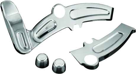 Kuryakyn Boomerang Frame Covers 08-17 Softails Chrome - RV and Auto Parts