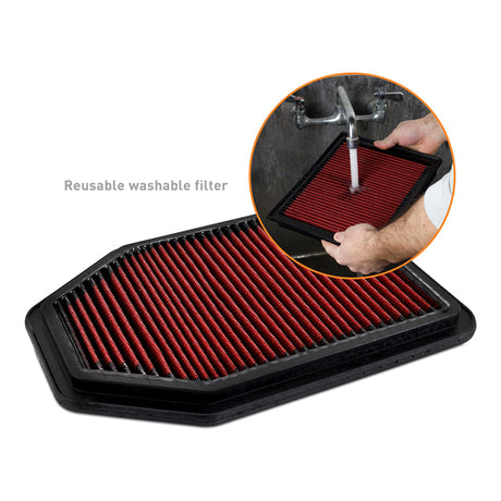 Mishimoto 07-18 Jeep Wrangler V6 Reusable Drop-In Air Filter - Mishimoto