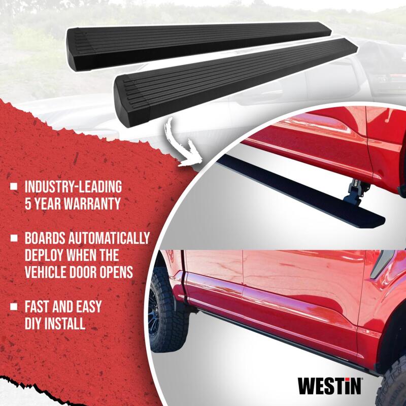 Westin 07-21 Toyota Tundra Double Cab Pro-e Electric Running Boards - Textured Black - Westin