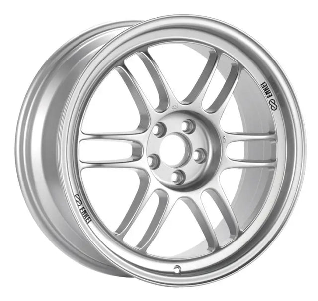 Enkei RPF1 15x7 4x100 41mm Offset 73mm Bore Silver Wheel Honda & Acura 4-Lug/02-06 Mini - Truck Automotive