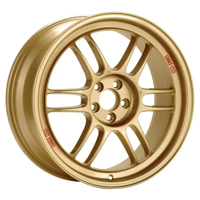 Enkei RPF1 17x8 5x100 45mm Offset 73mm Bore Gold Wheel 02-10 WRX & 04 STI - Truck Automotive