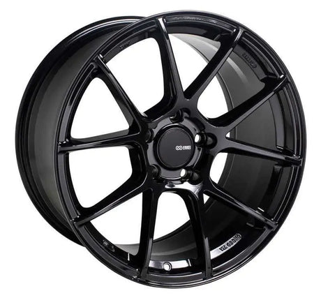 Enkei Enkei TS-V 17x9 5x100 45mm Offset 72.6mm Bore Gloss Black Wheel