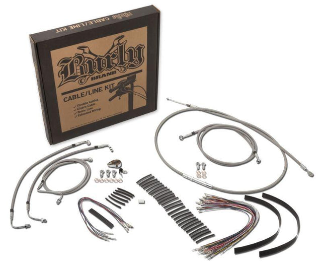 Burly Brand 97-99 H-D Control Kit 13in Bagger Bar - Stainless Steel - RV and Auto Parts