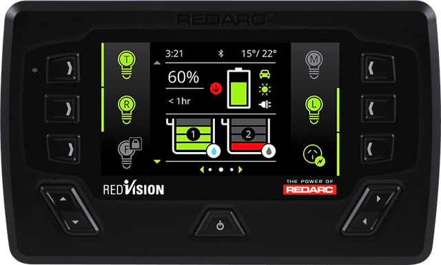 REDARC Remote Control Unit - 4.3In Display TVMS Packed - RV and Auto Parts