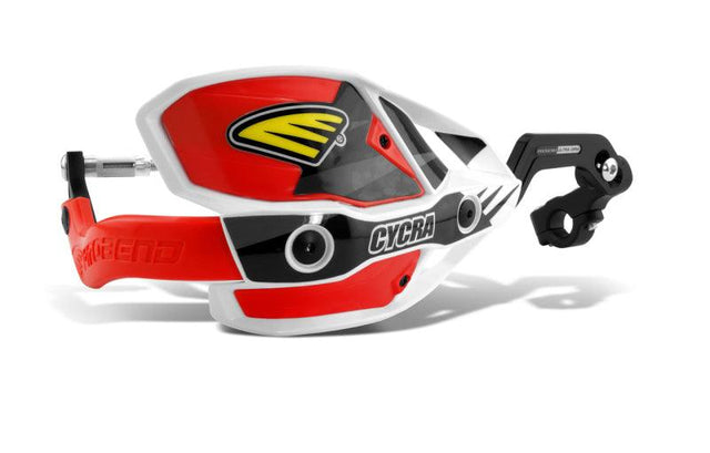 Cycra CRM Ultra 7/8 in. Clamp w/White Shields/Red Covers - RV and Auto Parts