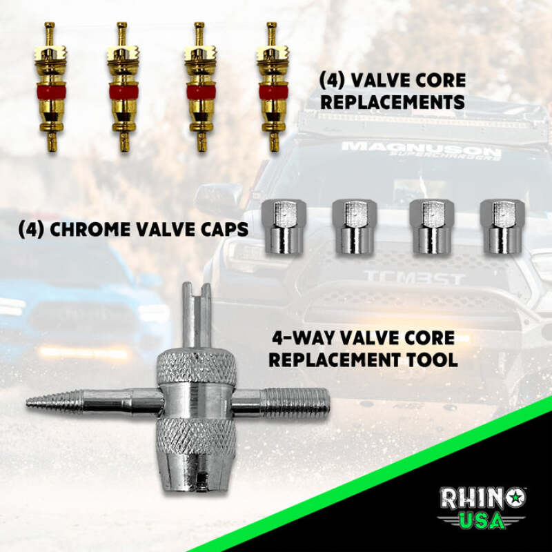 Rhino USA 60Psi Tire Deflator Gauge - Rhino USA