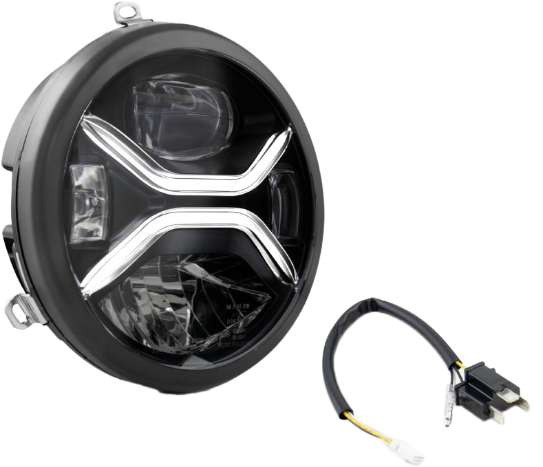 7-Inch Zenith H4 LED Motorcycle Headlight with Easy Installation - KOSO