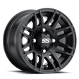 ITP SS 316 14x7 / 4x110 BP / 2+5 Offset Matte Black Wheel - ITP