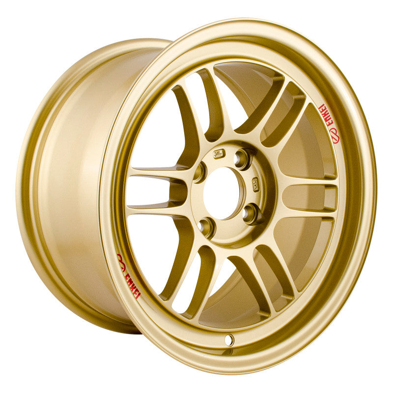 Enkei RPF1 15x8 4x100 28mm Offset 75mm Bore Gold Wheel - 3795804928GG