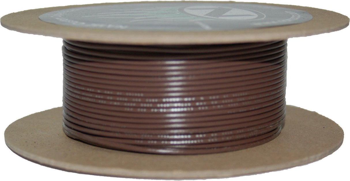 NWR-1-100-20 Namz Custom Cycle 100' Spool 20-Gauge Wire (Brown) - RV and Auto Parts