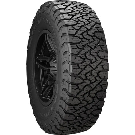 BFGoodrich All Terrain T/A KO3 LT285/65R20 127/124S tire with innovative tread design for superior traction on mud, snow, and rocky trails. Durable and versatile for heavy-duty vehicles.