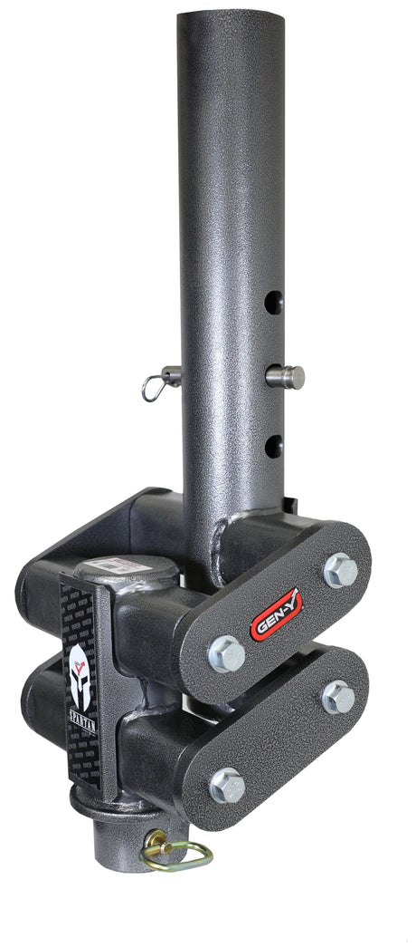 Gen-Y Spartan Torsion-Flex 5in Offset 4in RD Tube Gooseneck 2-5/16in Coupler Standard Height - RV and Auto Parts