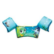 Airhead Otter Elite Ch Life V Treasure II life vest with aquatic-themed design, featuring colorful fish and underwater scenery for kids.