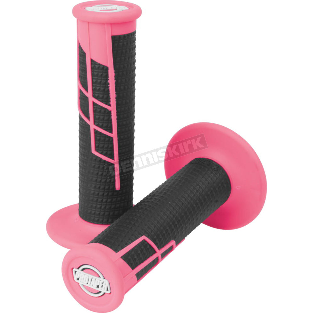 ProTaper Clamp-On 1/2 Waffle Grip - Neon Pink/Black - 021655