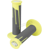 ProTaper Full Diamond Clamp-On Grips - Neon Yellow/Dark Gray - 021686